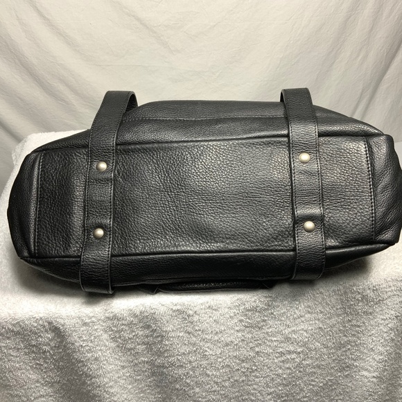 NWT - Frederic T of Paris Black Leather Satchel - Picture 11 of 16